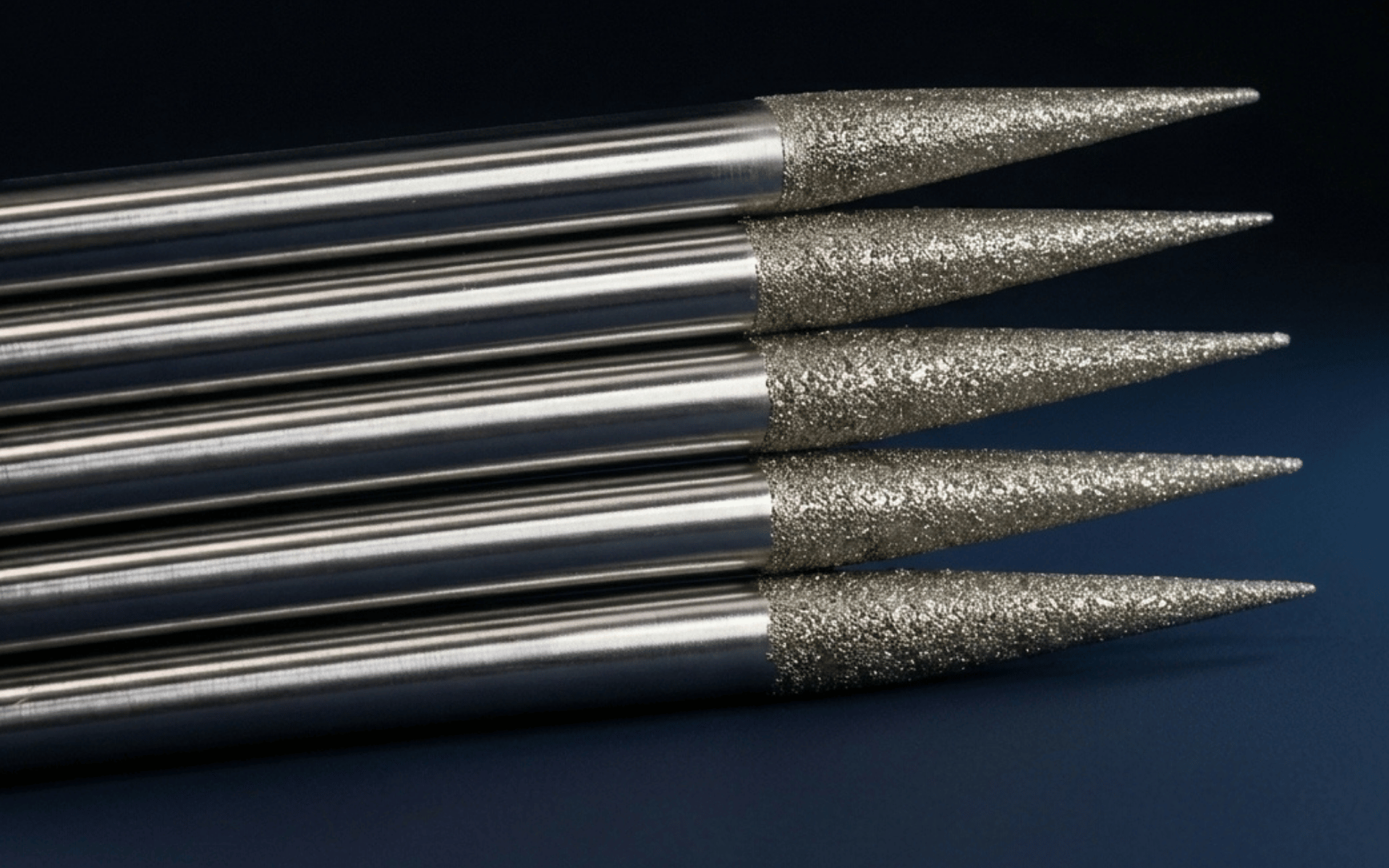 Taper ripping and polishing pins